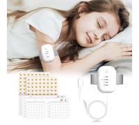 MOSKESON Bed Wetting Alarm for Boys and Girls - USB Rechargeable, Bedwetting Alarm with High Sensitivity Sensor, Loud Sound and Strong Vibration, Proven Solution for Bedwetters(White)