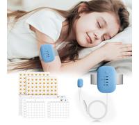MOSKESON Bed Wetting Alarm for Boys and Girls - USB Rechargeable, Bedwetting Alarm with High Sensitivity Sensor, Loud Sound and Strong Vibration, Proven Solution for Bedwetters(Blue)