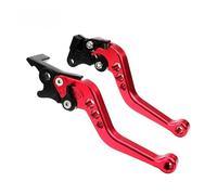 Mosklo 1 Pair Motorcycle Brake Lever Clutch Handle Off-Road Vehicle Part Modification Cowhorn Assembly Mirror Seat CNC for Suzuki Clutch Lever Breakaway Levers(Red)