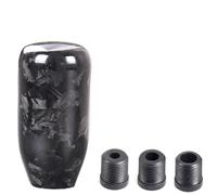 Mosklo Car Gear Shift Knob Car Gear Stick Shifter Knob Forging Pattern Carbon Fiber Elliptical Ball Gear Shift Lever for Car Accessories Interior Gear Stick Knob(Type A)