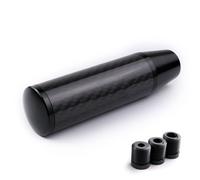 Mosklo Car Gear Shift Knob Carbon Fiber Aluminum Gear Shift Knob Shifter Lever Head for Universal Car Gear Stick Knob(Black)
