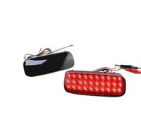 Mosklo Car Rear Bumper Reflector For Fiat For Scudo 2007-up LED Rear Bumper Reflector Lamp Tail Brake Warning Light 6340E66340 E66340E76340 E79659830680(2Piece black LENS)