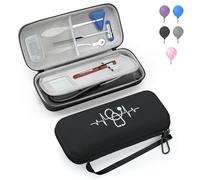 MOSLA Stethoscope Case fits 3M Littmann Classic III/Lightweight II S.E. Cardiology IV & Cardiology IV Stethoscope, Gift for Nurse, Carrying Storage Bag with Partition, Nylon Black01, 11.4 x 4.7 x 2.8