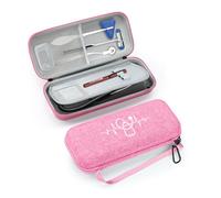 MOSLA Stethoscope Case fits 3M Littmann Classic III/Lightweight II S.E. Cardiology IV & Cardiology IV Stethoscope, Gift for Nurse, Carrying Storage Bag with Partition, Nylon Pink, Modern
