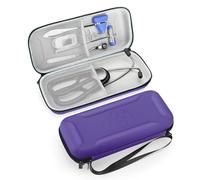 MOSLA Stethoscope Case for 3M Littmann Classic III,Lightweight II S.E. Cardiology IV,Nurse Gift Hard Organizer Portable Carry Travel Cover Storage Bag with Vital Medical Supplies (Purple A11)