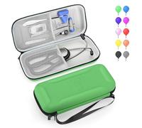 MOSLA Stethoscope Case for 3M Littmann Classic III,Lightweight II S.E. Cardiology IV,Nurse Gift Hard Organizer Portable Carry Travel Cover Storage Bag with Vital Medical Supplies (Light Green A)