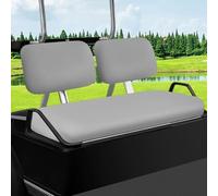 MOSNAI Golf Cart Seat Covers Set for Yamaha G22 G19 G16 G14 G11 G9 G8 G2, Club Car DS Pre-2000 OEM Ordinary Front Seats, Durable Breathable Bench Seat Covers Washable Polyester Mesh Cloth (Gray)