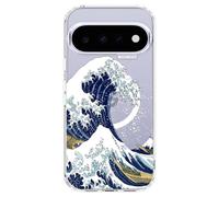 MOSNOVO for Google Pixel 11 Clear Case, Fit for Pixelsnap & MagSafe, 6.6ft Military-Grade Shockproof Magnetic Protective Phone Cover for Pixel 11 Case, Great Wave Design