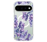 MOSNOVO for Google Pixel 11 Pro Clear Case, Fit for Pixelsnap & MagSafe, 6.6ft Military-Grade Shockproof Magnetic Protective Phone Cover for Pixel 11 Pro Case, Lavender Design