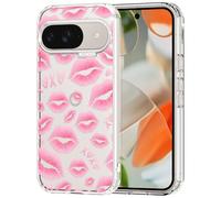 MOSNOVO for Google Pixel 9 Case/Pixel 9 Pro Case, Shockproof Military-Grade Protection 6.6ft Drop Tested, Clear Phone Case for Pixel 9/9 Pro, XOXO Kisses Design