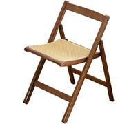 Moso Bamboo Folding Dining ChairWoven Rattan Back No Assembly Brown & Seating for Indoor Balcony & Patio Use Perfect for Leisure & t