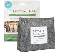 Moso Natural Air Purifying Bag 300g. A Scent Free Odour Eliminator for Closets, Bathrooms, Laundry Rooms, Pet Areas. Premium Moso Bamboo Charcoal Odour Absorber. Freestanding Design