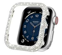 Mosonio Metal Case Cover Compatible with Apple Watch S11 S10 46mm, Full Bling Metal Watch Frame for Women, Shiny and Durable Protective Case Cover for iwatch Series 11 10(Starlight,46mm)