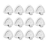 MospdyGear 12Pcs Triangular Steam Mop Pads, Fit for H2O X5 HD | 12Pcs White Triangle Pads, Microfiber Cloth Refills, Fit for H2O X5 HD Vax, Reusable, Fits Most Triangle Steam Mops