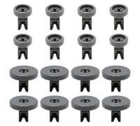 MospdyGear 16 PCS 50286965004 Dishwasher Wheel for Upper and Lower Basket, Replacement for Zanussi 2403 G 300 50750V, Replacement for Electrolux DW 125 ESF 609 ESF 620