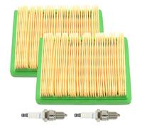MospdyGear 2Pcs Y2880000000 Air Filter and 2Pcs Spark Plug, Replacement for Hyundai HYM510SP HYM510SPE HYM510SPEZ HYM530SPER P5100SPE HYM510SPEZ, Replaces Y2880000000