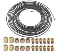 MospdyGear 3/16" Copper-Plated Brake Pipe Kit 10m (32.8FT), Complete Set with 24 Fittings for Automotive Brake Systems
