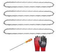 MospdyGear 4Pcs 20 Inch Chainsaw Chain, .325" Pitch .058" Gauge 76 Drive Links, Replacement for Hyundai HYC6220, Replacement for Timberpro CS4500, CS5200, CS5800 and More