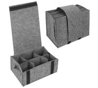 MosQler Campervan Storage Ideas Camping Storage Bag Caravan Plate Holder Plate Cup Storage or Motorhome Accessories Plate Organiser Mug Storage Christmas Party Supplies 2 PCS Foldable Storage Case