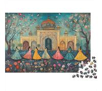Mosque 1000 Pieces Challenge Jigsaw Puzzle for Adults Persian Art Impossible Puzzle Educational Games Home Decoration Puzzle Multi Colour 1000pcs (75x50cm)