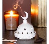 Mosque Incense Cone & Tealight Holder - Ceramic Decorative Candle Stand