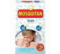 MOSQUITAN Kids Mosquito Patches - Pack of 60 Natural Essential Oil Stickers with Eucalyptus Citriodora, Lemongrass & Tea Tree, DEET-Free, No Spray No Rub, Suitable from Birth