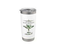 Mosquito British WW2 Fast Fighter Bomber Plane Diagram Stainless Steel Insulated Tumbler