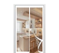 Mosquito Door Net Magnetic 147 x 200 cm Keep Bugs Out & Lets Fresh Air in Magnetic Fly Screens for Doors No Without Drilling Suitable for Patio Doors Balcony Bedroom, White