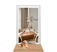 Mosquito Door Net Magnetic 85 x 186 cm Keep Bugs Out & Lets Fresh Air in Fly Screen for Doors No Without Drilling Suitable for Patio Doors Balcony Bedroom, White