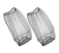 Mosquito Head Net Breathable Polyester Mesh Cover for Hat, 2pcs | Wide View, Foldable Compact Storage, Camping Outdoors and Adventure Use, Grey Finish