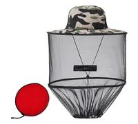 Mosquito Head Net Hat,Foldable Midge Head Net Hat,Bee Keeper hat,Anti-Mosquito Fishing hat,for Outdoor Hiking,Camping,Climbing,Fishing and Walking