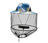 Mosquito Head Net Hat, Midge Head Net Hat, Mosquito Hats with Netting, Insect and Midge Protection Head Net Hat, Midge Head Net for Outdoors Camping Fishing Hiking(Camouflage)