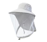 Mosquito Head Net Hat UV Protective Sun Cap with Mesh Protection from Insect