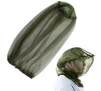Mosquito Head Net Mesh,Bug Face Netting Extra Fine Holes Fly Screen for Fishing Camping Outdoor Sport Lover Cover from Insect, Bee,Gnats, No-See-Ums & Midges Green