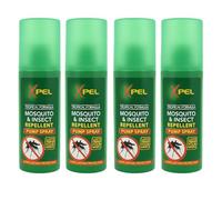 Mosquito Insect Fly Bite Repellent Tropical Formula Pump Spray 70ml Pack of 4 | Long-Lasting Protection Against Mosquitoes, Midges, Flies, and Biting Insects | Travel-Friendly Bug Repellent Spray