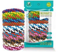 Mosquito Insect Repellent Bracelet 12 Pack, Adjustable PU Leather Band, Deet Free. Insect & Mosquito Repellent Wristbands, 350 Hours Mosquito Repellent Protection