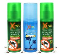 Mosquito & Insect Repellent Spray 70ml - 3 Pack | After Bite Cooling Spray for Bites & Stings | Anti-Itch, Fast-Absorbing Formula