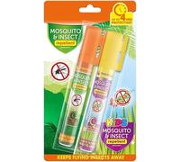 Mosquito & Insect Repellent Spray Pen - 2 pk 1x Kids & 1x Adults Natural Formula | 4 HR Protection Against Biting Insects for Kids & Adults - Portable Skin Friendly Bug Repellent - Travel Size 2x10ml