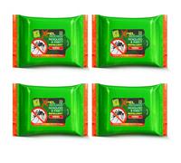 Mosquito & Insect Repellent Wipes - Travel, Camping & Hiking Bug Protection - Long-Lasting Outdoor Repellent for Mosquitoes, Midges, Flies, Ticks & Biting Insects - Portable 100 Wipes, 4 Pack by Xpel