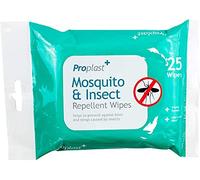 25pk Mosquito Insect Midge Repellent Wipes Tropical Formula Bite Deet Free - 1x Pack (25 Wipes)