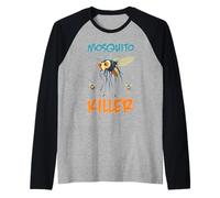 Mosquito Killer Camper Outdoor Insect Defense - Raglan Baseball Tee