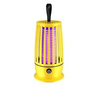 Mosquito Killer Lamp, 2 in 1 LED Bug Zappers Electric Fly Zapper, Portable USB Rechargeable Mosquito Repellent Fly Killer with UV Light, Insect Killer Flys Trap Lamp for Home Backyard Garden (Yellow)