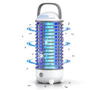 Mosquito Killer Lamp, Electric Mosquito Zapper,UV Insect Flying Killer Trap for Indoor and Outdoor, Waterproof Bug Zapper for Fly Insect Control Lamp for Indoor& Outdoor (White)