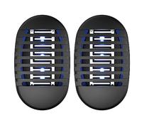 Mosquito Killer Lamp, Fly Zapper with UV Light, Powerful Electric Mosquito Bug Zapper with Cleaning Brush, Plug in Mosquito Pest Repellent for Home, Bedroom, Kitchen, Office, Indoor, Black-2 Pack