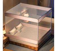 Mosquito Net Bed Canopy,Detachable Portable Mosquito Net,All-Inclusive Design,360° Anti Mosquito,Bold Bracket,Strong Durable,for Bed Camping Travel Home Outdoor (W180*L200*H170cm)