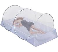 Mosquito Net Bed Pop Up Tent, Foldable Mosquito Net for Single Bed, Mosquito Net Bed for Camping, Park, Backyards, Travel Mosquito Net, Camping Mosquito Net, Outdoor Fly Net with Side Zip