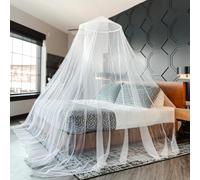 Mosquito Net California King Size Tapered Single Bed Netting White