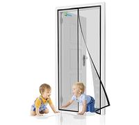Mosquito Net Door Mesh Curtains Anti Cat Scratch Heavy Duty Anti Insects Keep Fresh Air, 65 x 190 cm Anti Mosquito Mesh, Insect Protection for Balcony Door, Cellar Door【Black】