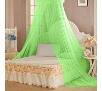 Mosquito Net, Elegent Lace House Bedding Decor Sweet Round Bed Canopy Dome Mosquito Net Green