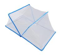 Mosquito Net for Bed,50x27x20in Foldable Portable Ventilate Bedroom Mosquito Net Tent,Fine Mesh Crib Tent for Travel, Summer, Bedroom, Camping (Blue)